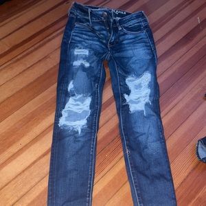 American eagle ripped jeans